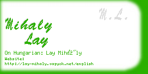 mihaly lay business card